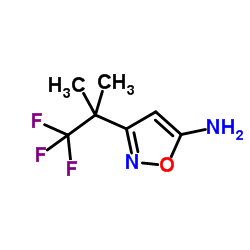 3-(1,1,1-Trifluoro-2-methyl-2-propanyl)-1,2-oxazol-5-amine Structure