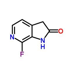 7-Fluoro-1,3-dihydro-2H-pyrrolo[2,3-c]pyridin-2-one结构式