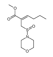 methyl 2-((morpholinosulfinyl)methyl)hex-2-enoate结构式