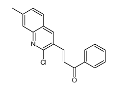 3-(2-chloro-7-methylquinolin-3-yl)-1-phenylprop-2-en-1-one Structure