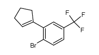 2-(cyclopent-1-enyl)-4-(trifluoromethyl)bromobenzene Structure