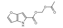 acetoxymethyl 4H-furo[3,2-b]pyrrole-5-carboxylate结构式