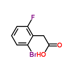 2-Bromo-6-fluorophenylacetic acid structure