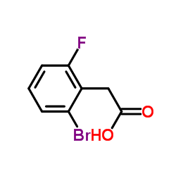 2-Bromo-6-fluorophenylacetic acid Structure