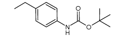 tert-butyl N-(p-ethylphenyl)carbamate结构式