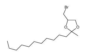 4-(bromomethyl)-2-methyl-2-undecyl-1,3-dioxolane Structure