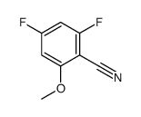 2,4-difluoro-6-methoxybenzonitrile结构式