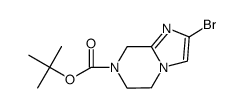 2-溴-5,6-二氢咪唑并[1,2-a]吡嗪-7(8H)-羧酸叔丁酯结构式