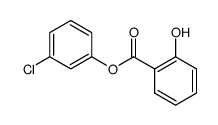 BENZOIC ACID, 2-HYDROXY-, 3-CHLOROPHENYL ESTER structure