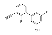 2-fluoro-3-(3-fluoro-5-hydroxyphenyl)benzonitrile Structure
