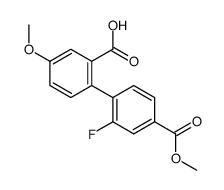 2-(2-fluoro-4-methoxycarbonylphenyl)-5-methoxybenzoic acid结构式