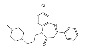 7-chloro-1-[3-(4-methylpiperazin-1-yl)propyl]-4-phenyl-3H-1,5-benzodiazepin-2-one结构式