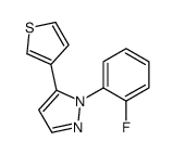 1-(2-FLUOROPHENYL)-5-(THIOPHEN-3-YL)-1H-PYRAZOLE structure