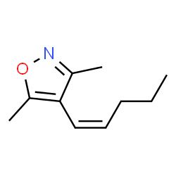 Isoxazole, 3,5-dimethyl-4-(1-pentenyl)-, (Z)- (9CI)结构式