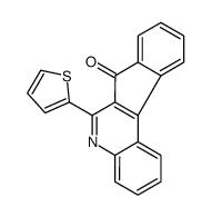 6-thiophen-2-ylindeno[2,1-c]quinolin-7-one结构式