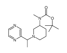 Methyl-[1-(1-pyrazin-2-yl-ethyl)-piperidin-3-yl]-carbamic acid tert-butyl ester图片