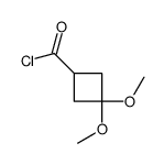 Cyclobutanecarbonyl chloride, 3,3-dimethoxy- (9CI) Structure