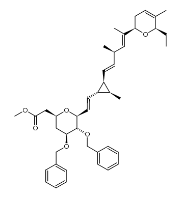 methyl 5β,6α-dibenzyloxypolyangioate结构式