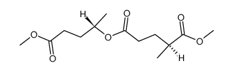 5-((S)-5-methoxy-5-oxopentan-2-yl) 1-methyl (S)-2-methylpentanedioate结构式