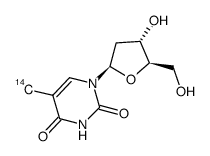 thymidine, [methyl-14c] Structure