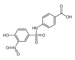 4-[(4-hydroxy-3-nitrophenyl)sulfonylamino]benzoic acid Structure