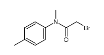 N-methyl-4-methyl-α-bromoacetanilide Structure