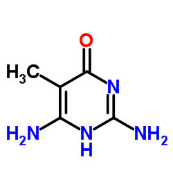 4(1H)-Pyrimidinone, 2,6-diamino-5-methyl- (9CI)结构式