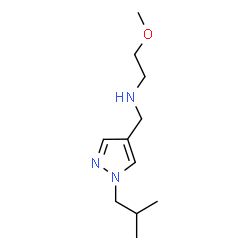 N-((1-isobutyl-1H-pyrazol-4-yl)methyl)-2-methoxyethan-1-amine Structure