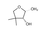 (2Ξ,3R)-4,4-Dimethyl-tetrahydro-furan-2,3-diol结构式