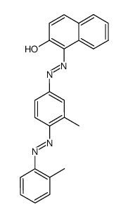 1-[[3-methyl-4-[(2-methylphenyl)azo]phenyl]azo]-2-naphthol Structure