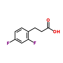 3-(2,4-Difluorophenyl)propanoic acid structure