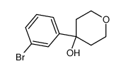 4-(3-BROMOPHENYL)-TETRAHYDRO-2H-PYRAN-4-OL Structure