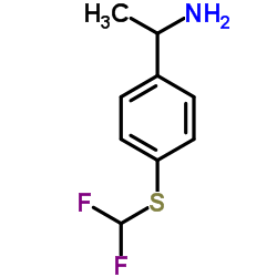 1-{4-[(Difluoromethyl)sulfanyl]phenyl}ethanamine Structure