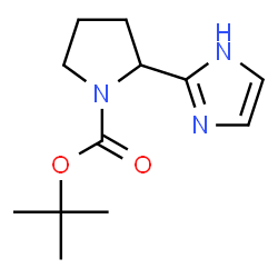 1-Pyrrolidinecarboxylic acid, 2-(1H-imidazol-2-yl)-, 1,1-dimethylethyl ester picture