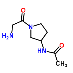 N-(1-Glycyl-3-pyrrolidinyl)acetamide结构式