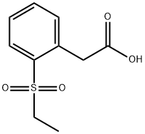 2-(2-(ethylsulfonyl)phenyl)acetic acid Structure