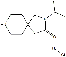 2-(Propan-2-yl)-2,8-diazaspiro[4.5]decan-3-one hydrochloride结构式