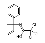 2,2,2-trichloro-N-(2-phenylbut-3-en-2-yl)acetamide Structure