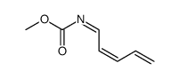 Z-(1-Methoxycarbonyl)-1-azahexa-1,3,5-triene结构式