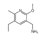 2-methoxy-3-(aminomethyl)-5-ethyl-6-methylpyridine结构式