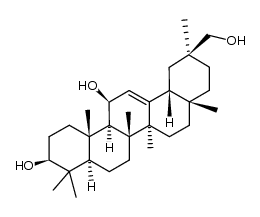 18β-olean-12-ene-3β,11β,30-triol结构式