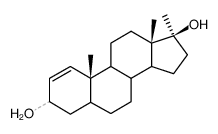 17α-Methyl-5α-androst-1-en-3β,17β-diol Structure