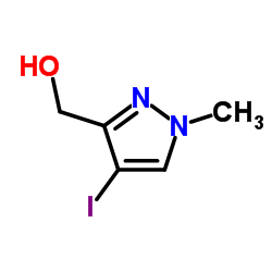 (4-Iodo-1-methyl-1H-pyrazol-3-yl)methanol structure