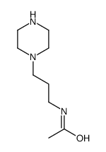 Acetamide, N-[3-(1-piperazinyl)propyl]- (9CI)结构式