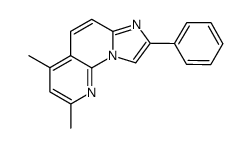 2,4-dimethyl-8-phenyl-imidazo[1,2-a][1,8]naphthyridine结构式