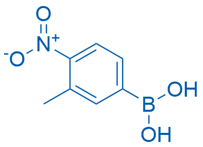 (3-Methyl-4-nitrophenyl)boronic acid structure