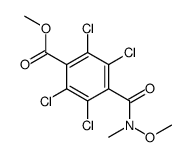N-Methoxy-N-methyl-2,3,5,6-tetrachloroterephthalamic acid methyl ester Structure