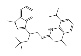 1-[4,4-dimethyl-2-(1-methylindol-3-yl)pentyl]-3-(2,6-dipropan-2-ylphen yl)urea structure