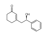 (R)-3-(2-hydroxy-2-phenylethyl)cyclohex-2-enone结构式