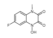 6-fluoro-4-hydroxy-1-methylquinoxaline-2,3(1H,4H)-dione Structure